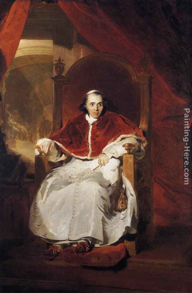 Pope Pius VII painting - Sir Thomas Lawrence Pope Pius VII art painting